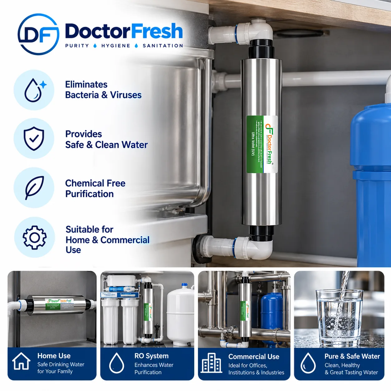 Doctor Fresh UV Barrel — features Doctor Fresh UV Barrel — features