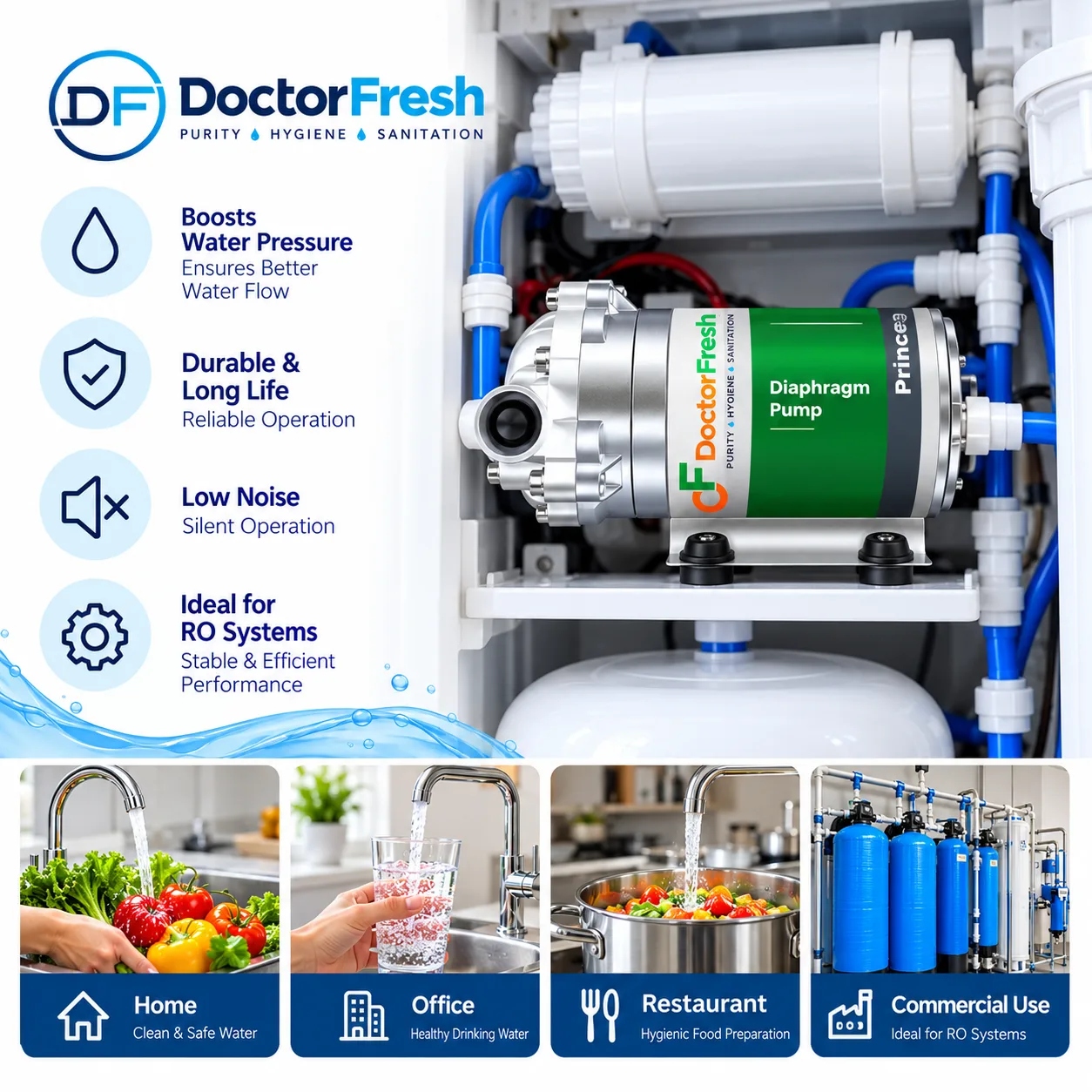 Doctor Fresh Booster Pump — features Doctor Fresh Booster Pump — features