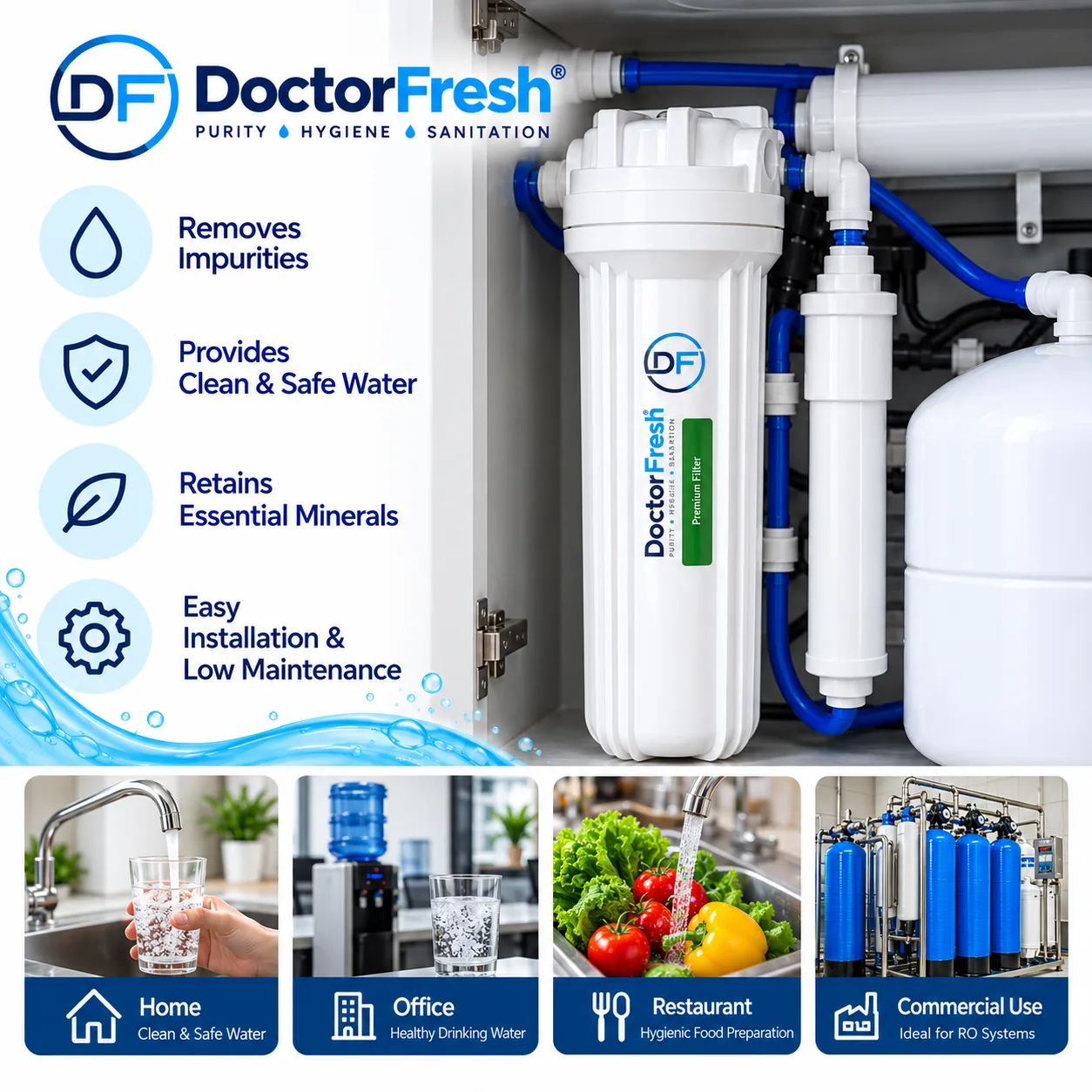 Doctor Fresh Pre Filter Housing — features Doctor Fresh Pre Filter Housing — features