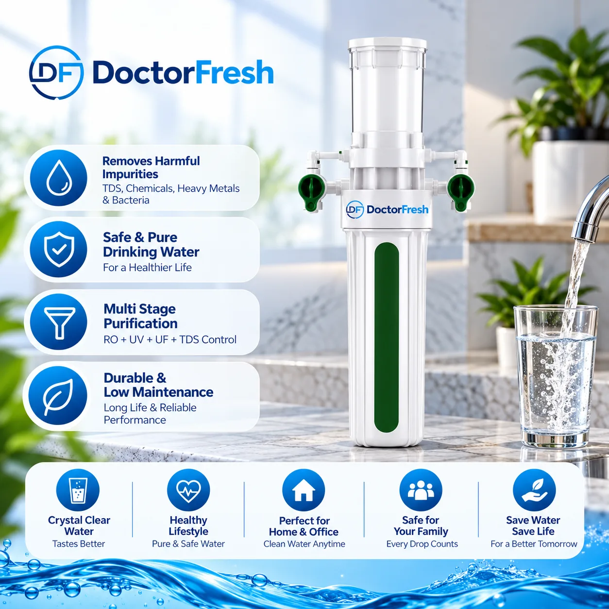 Doctor Fresh Bathroom Water Softener — features Doctor Fresh Bathroom Water Softener — features