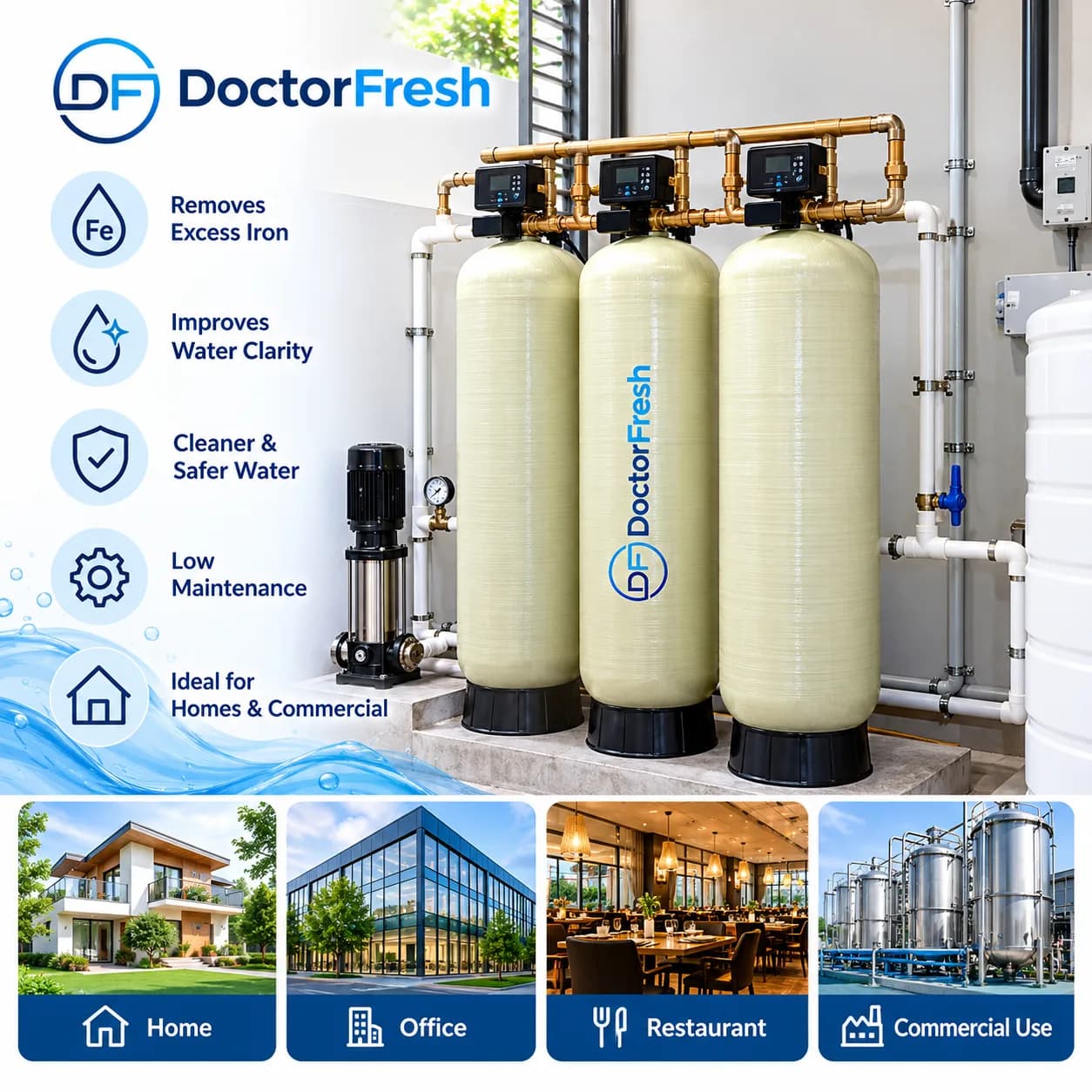 Commercial Water Softener — features Commercial Water Softener — features