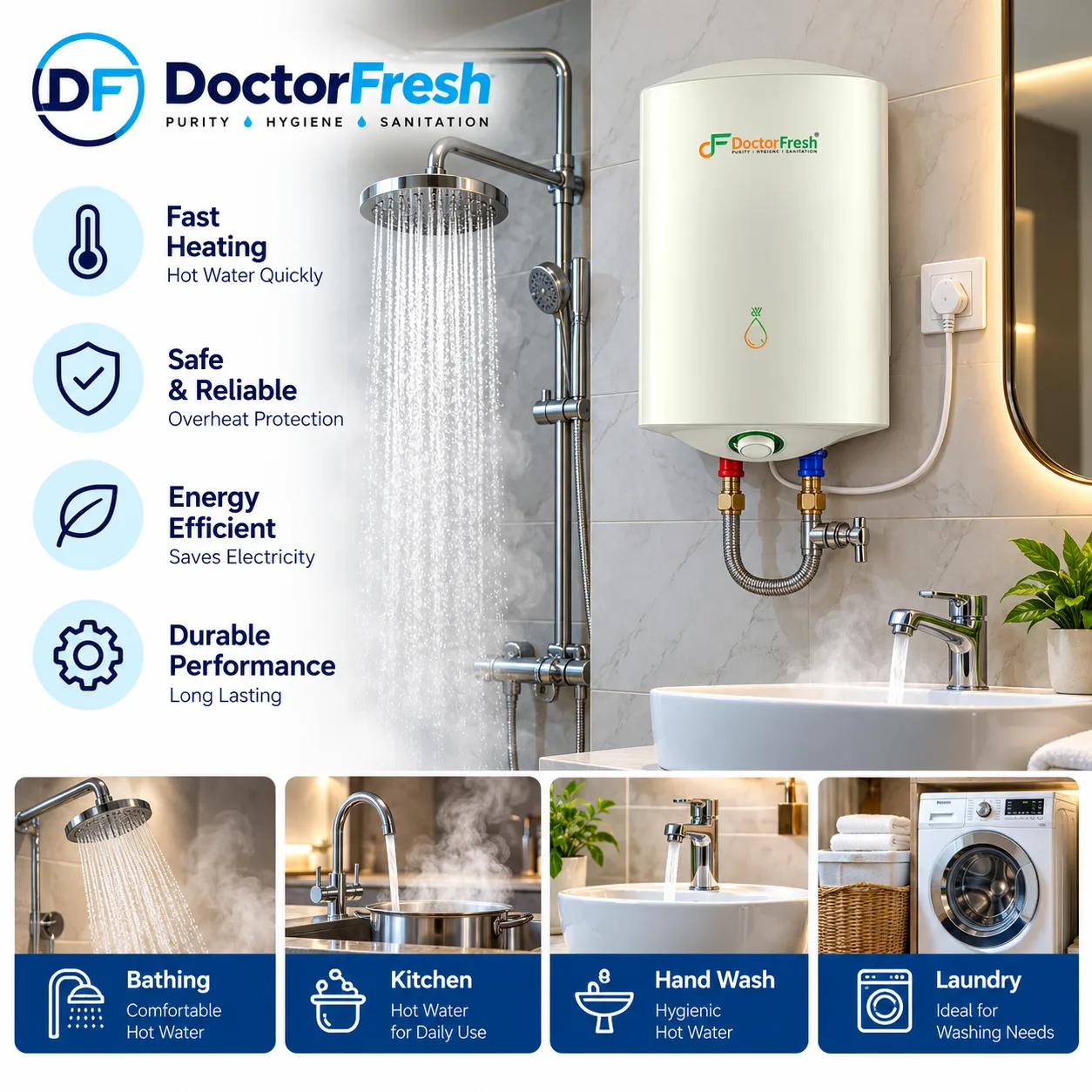 WATER HEATER 15 LTR IRIS DG — features WATER HEATER 15 LTR IRIS DG — features