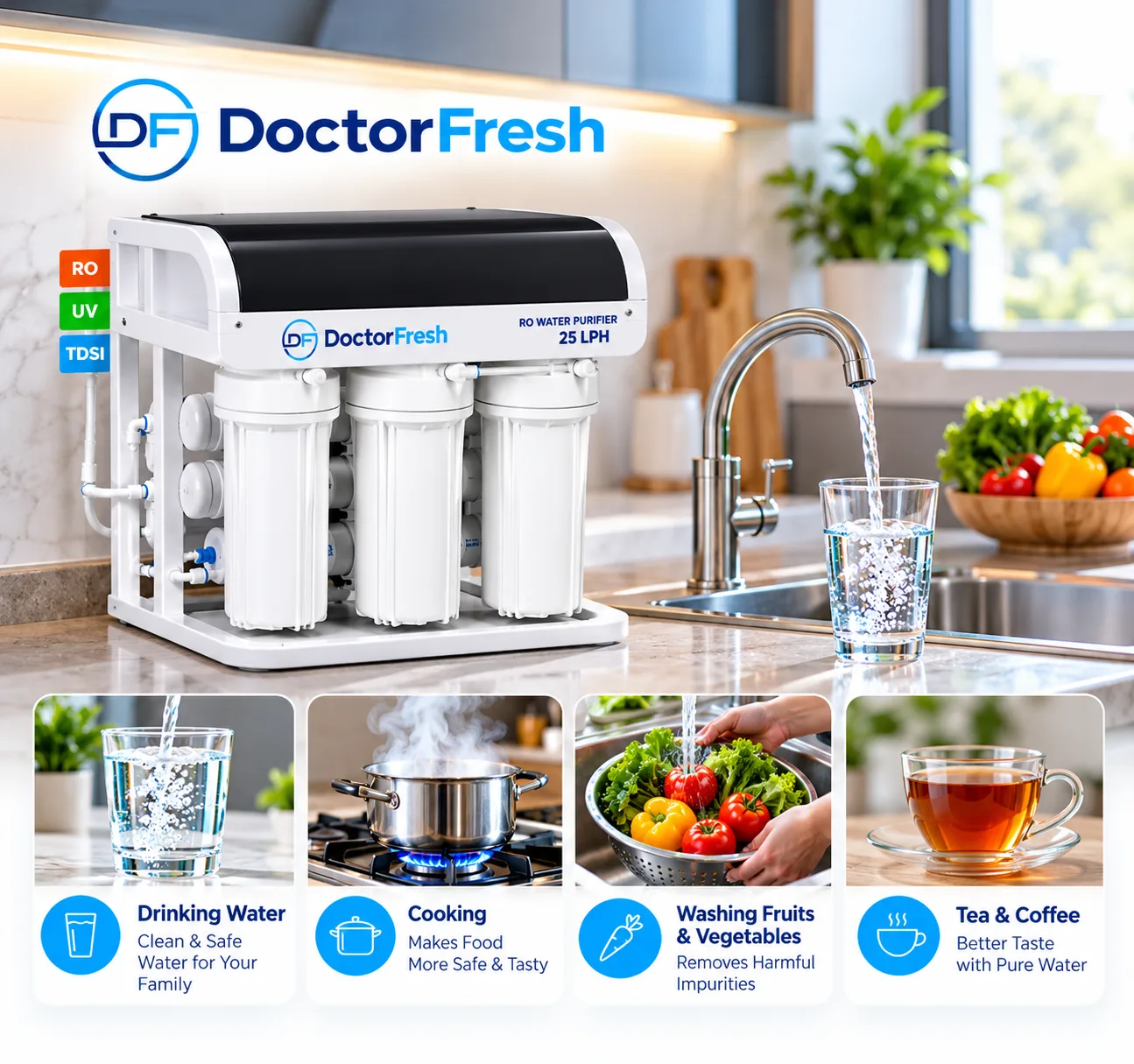 Doctor Fresh Life Supreme RO+UV+TDS Infuser — features Doctor Fresh Life Supreme RO+UV+TDS Infuser — features