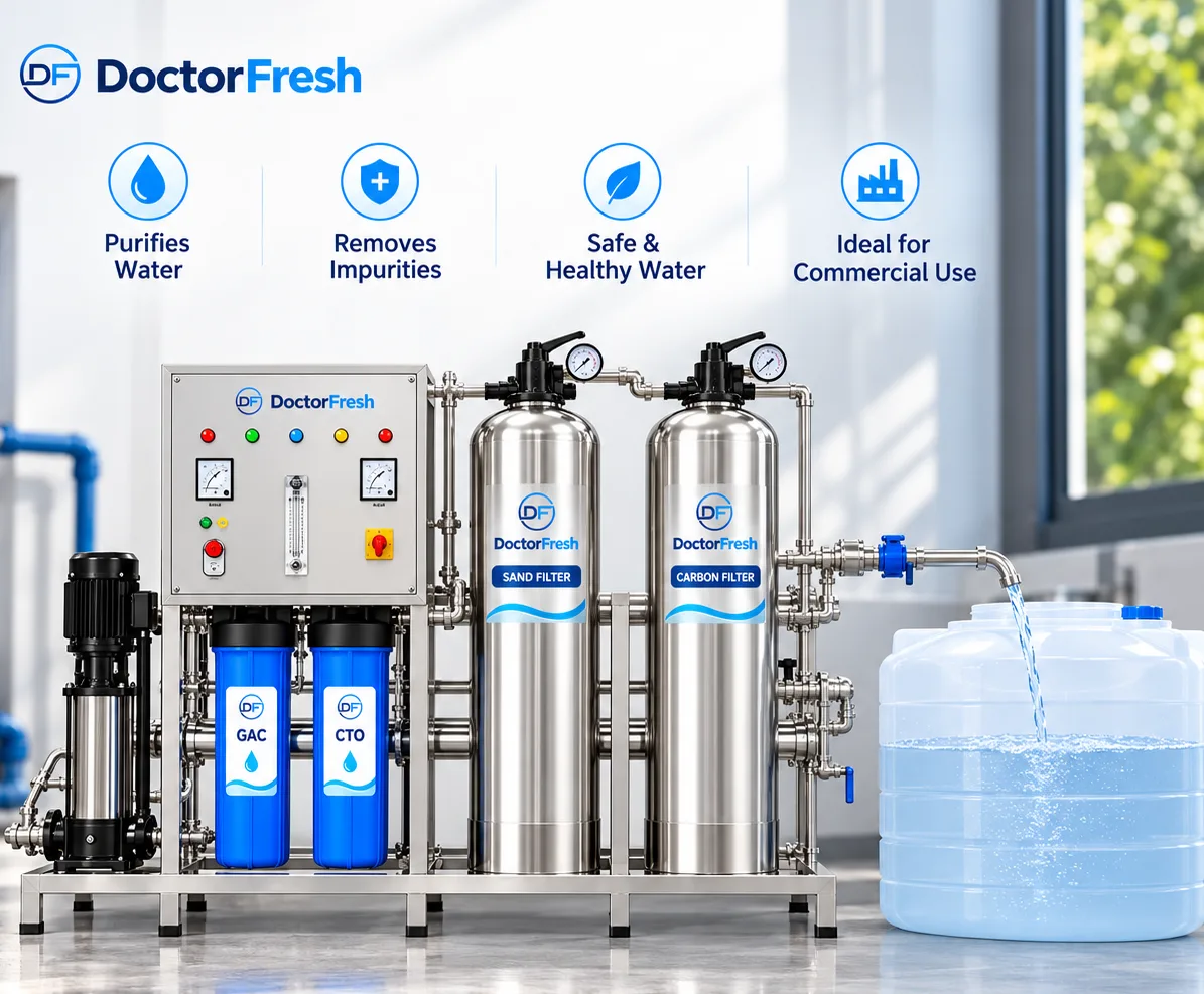 Doctor Fresh 250 LPH RO Plant - Platinum (RO+UV+TDS Adjuster) Fully SS / Vessel and Piping system — features Doctor Fresh 250 LPH RO Plant - Platinum (RO+UV+TDS Adjuster) Fully SS / Vessel and Piping system — features