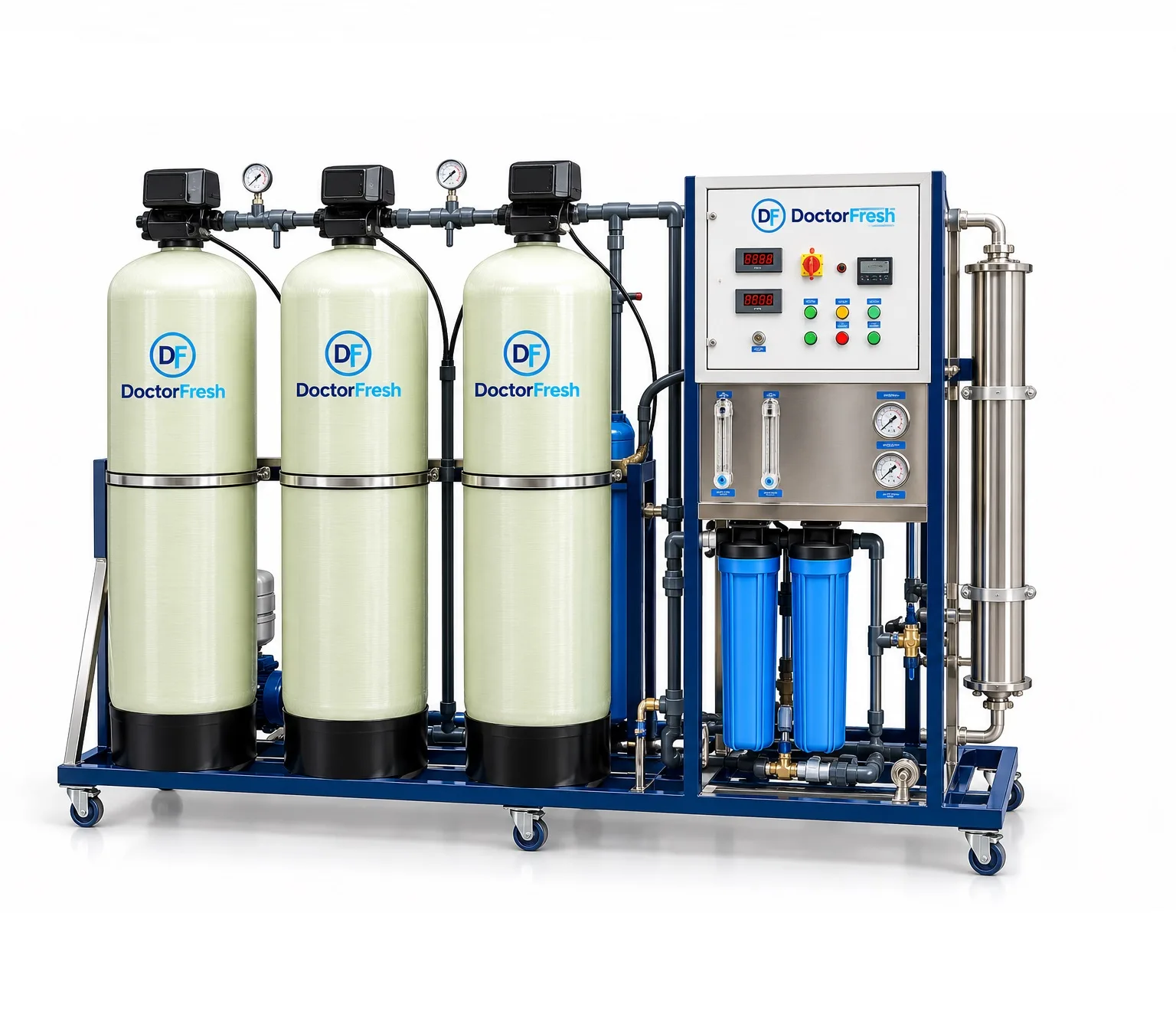 Doctor Fresh 3000 LPH RO Plant - Gold (RO+UV+TDS Adjuster +IRON Removal) Doctor Fresh 3000 LPH RO Plant - Gold (RO+UV+TDS Adjuster +IRON Removal)